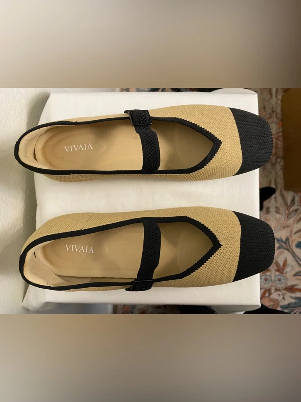NWOT Vivaia Square-Toe Mary Janes (Margot Mary Jane) Size 39.5 - Picture 2 of 11